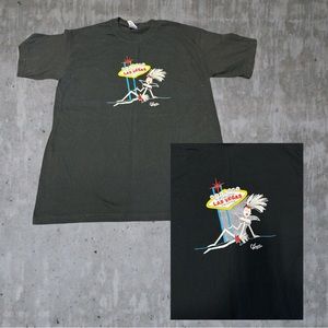 Tee ‘ WELCOME To Fabulous LAS VEGAS Nevada’ • Artist Cat Dixon 2006 Graphic